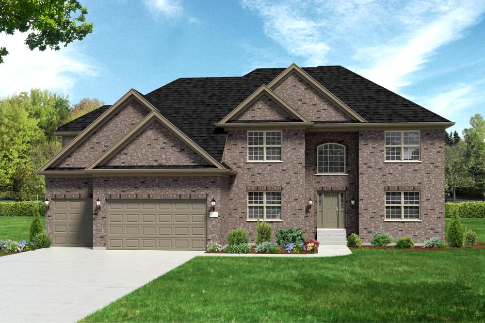 Elevation A. 4,001sf New Home in Naperville, IL