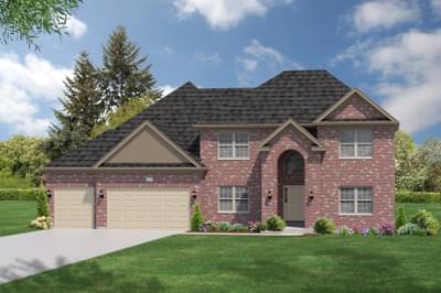 Elevation D. The Birmingham Home with 4 Bedrooms