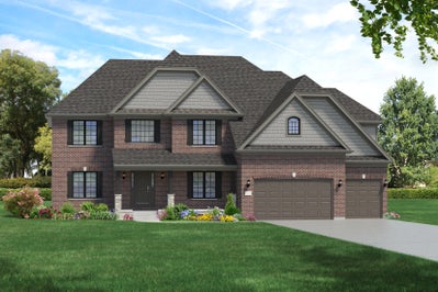 Elevation C. The Bordeaux (No lot inc.) New Home in Naperville, IL