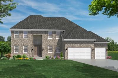 Elevation A. 3,440sf New Home in Naperville, IL