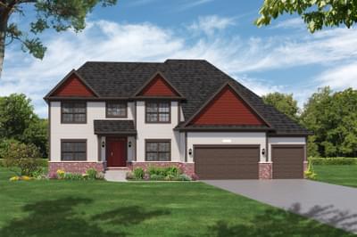 Elevation A. 3,362sf New Home