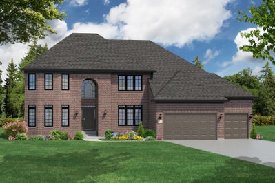 Elevation C. The Castleby Home with 4 Bedrooms