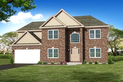 Elevation B. The Georgetown Home with 4 Bedrooms