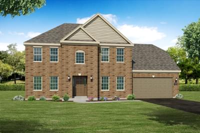 Elevation B. The Hartford Home with 4 Bedrooms