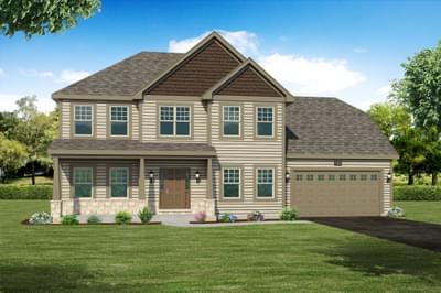 Elevation C. 2,611sf New Home