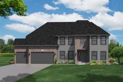 Elevation A. 3,587sf New Home