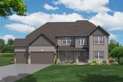 Elevation C. The Graham Home with 4 Bedrooms