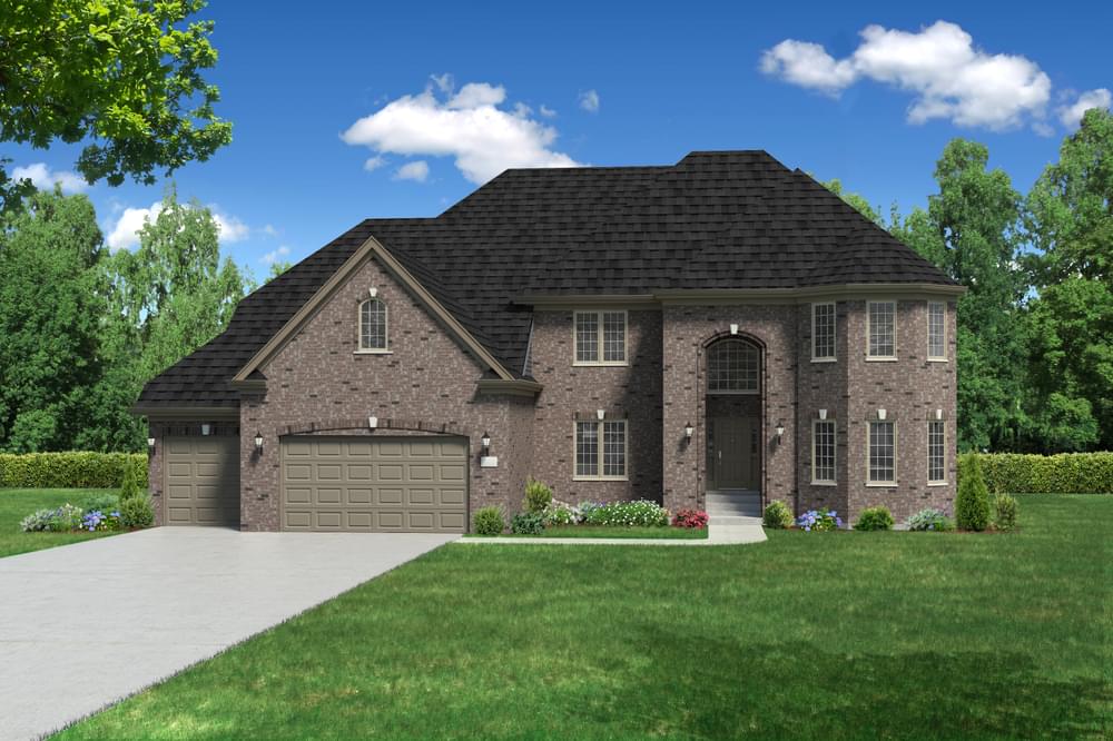 Elevation A. 4,221sf New Home in Naperville, IL