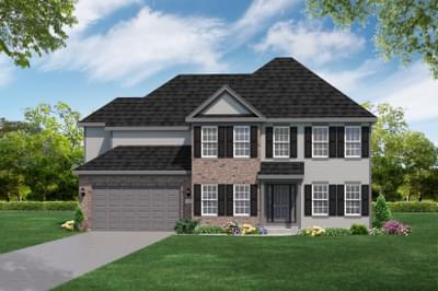 Elevation A. The Manchester Home with 4 Bedrooms