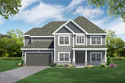 Elevation B. The Manchester Home with 4 Bedrooms