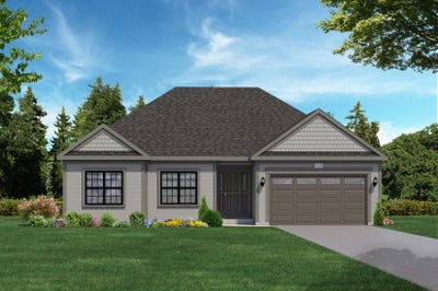 Elevation B. 1,938sf New Home in Elgin, IL
