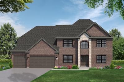 Elevation B. The Richmond New Home in Elgin, IL