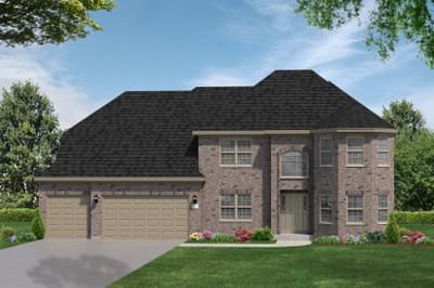 Elevation D. 3,293sf New Home in Elgin, IL
