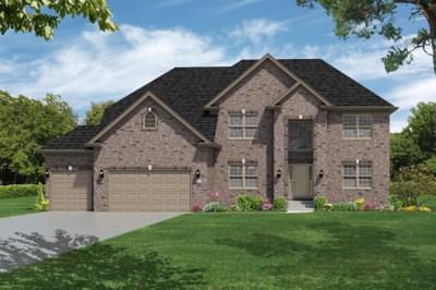 Elevation A. 3,541sf New Home in Naperville, IL