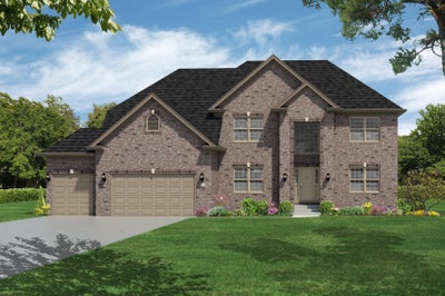 Elevation A. The Windsor Home with 4 Bedrooms