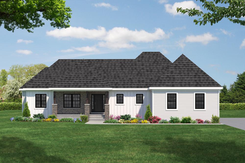 Elevation A. 2,410sf New Home