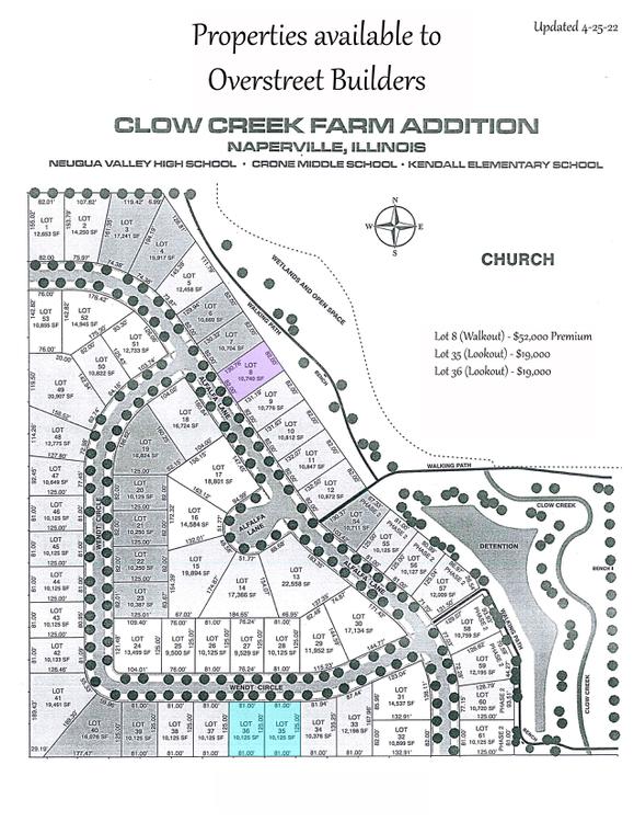 Clow Creek New Homes in Naperville IL