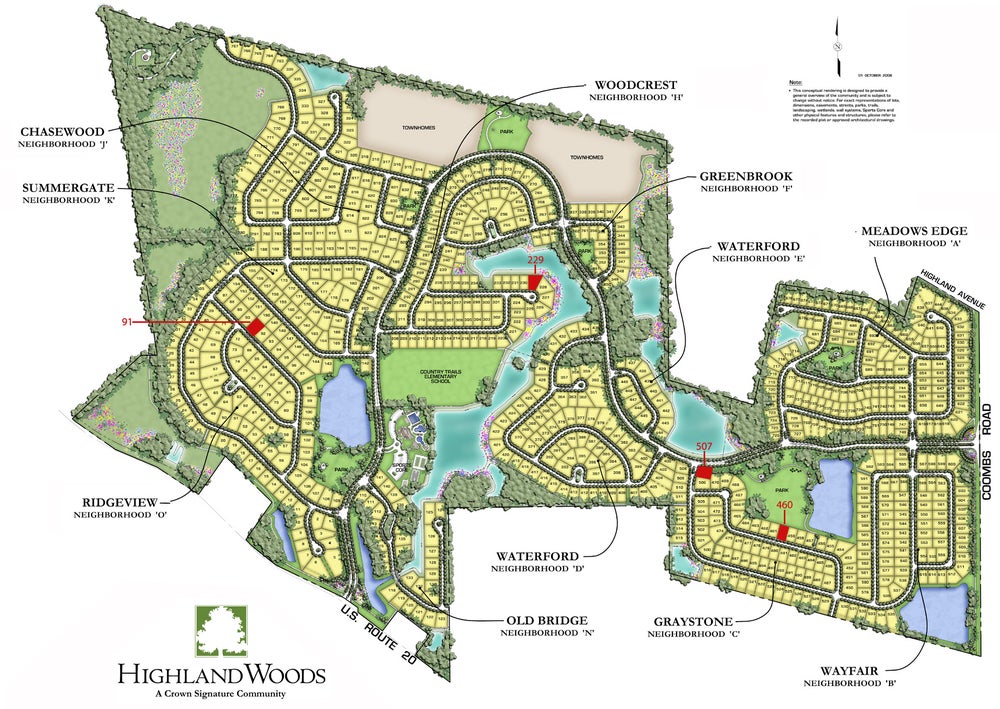 Highland Woods New Homes in Elgin IL