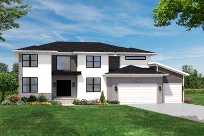 Elevation E. The Brighton Home with 4 Bedrooms
