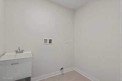 Upstairs Laundry Room. New Home in Naperville, IL